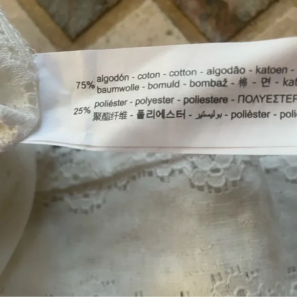 Zara NWT Embroidered Eyelet Cropped Jumpsuit - Picture 9 of 13